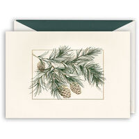 Wintery Pines Engraved Cards