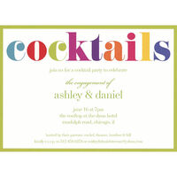 Colorful Cocktails Invitations