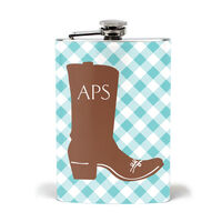 Cool Cowboy Boot Stainless Steel Flask