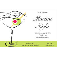 Swirl Martini Invitations