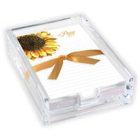 Sunflower Memo Sheets with Acrylic Holder