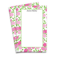 Pink Flower Border Notepads