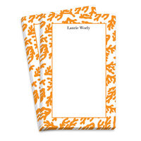 Orange Coral Border Notepads