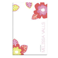 Fun Pink Flowers Notepads