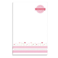 Pink Ribbon and Flower Notepads