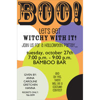 Boo Spots Halloween Invitations