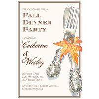 Autumn Cutlery Invitations