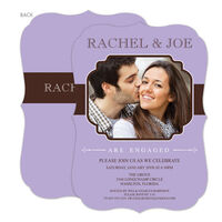 Orchid Classic Connection Engagement Invitations
