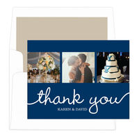 Navy Union Thank You Note Cards