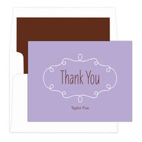 Orchid Simply Thank You Note Cards
