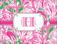 Pink Colony Foldover Note Cards