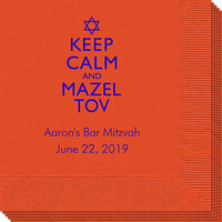 Keep Calm and Mazel Tov Napkins