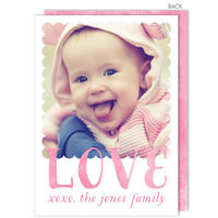 Scallop Love Valentine Photo Cards