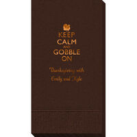 Keep Calm and Gobble On Guest Towels
