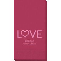 Love with Heart Guest Towels
