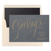 Sparkle Calligraphy Holiday Cards