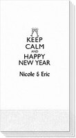 Keep Calm and Happy New Year Guest Towels