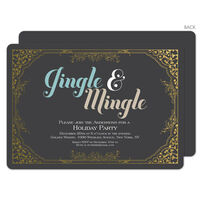 Filigree Framed Jingle and Mingle Invitations