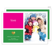 Love Color Block Photo Cards