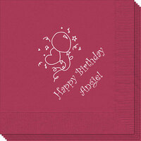 Simple Party Balloons Napkins