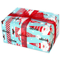 Sweet Santa Holiday Personalized Gift Wrap