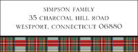 Stewart Plaid Return Address Labels