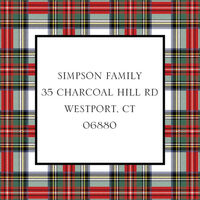 Stewart Plaid Address Labels