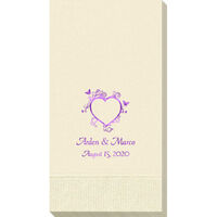 Heart and Butterflies Guest Towels