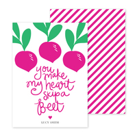 Beet Valentine Exchange Cards