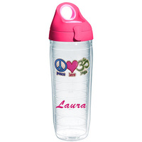 Peace Love Yoga Personalized Tervis Water Bottle