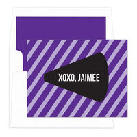 Purple Cheer Foldover Note Cards