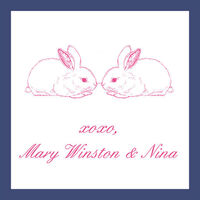 Two Bunny Gift Stickers