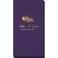 Peacock Feather Guest Towels