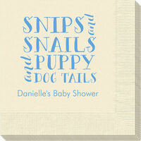 Snip and Snails Poem Napkins