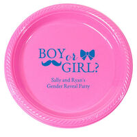 Personalized Boy or Girl Gender Reveal Plastic Plates