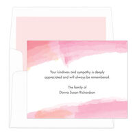 Pink Watercolor Sympathy Cards