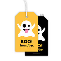 Emoji Halloween Ghost Hanging Gift Tags