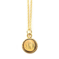 Petite Gold-tone Round Braided Necklace