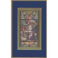 Stained Glass Window, Nativity Holiday Cards