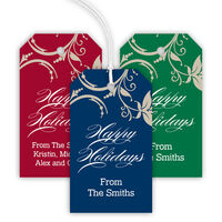 Floral Holiday Hanging Gift Tags