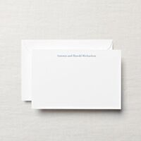 Hand Engraved Pearl White Correspondence Card
