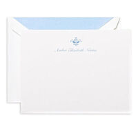 Motif on Pearl White Correspondence Card