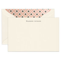 Letterpress Ecru Correspondence Card