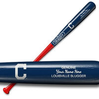 The Official Personalized Louisville Slugger with Cleveland Indians Logo