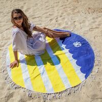Personalized Round Beach Towel