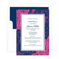Pink and Blue Roses Invitations