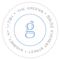 Stamped with Love Round Address Labels
