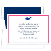 Whale Navy Invitations