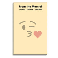 Yellow Emoji Kisses Mommy Notepads