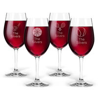 Personalized Tritan Acrylic Wine Set - Sports Collection
